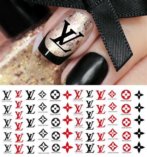 lv nails sticker|louis vuitton nail art stickers.